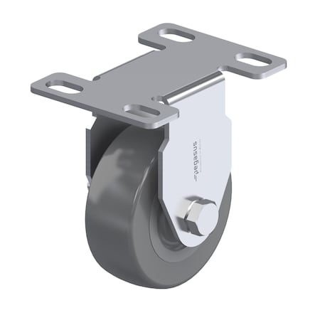 Caster, Rigid Plate, Gray PVC On PP, 44 lb. MPN:P1R-VP020G-P