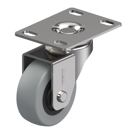Caster, Swivl Plate, Gray Urethane, 44 lb. MPN:P1SX-UP020G-P