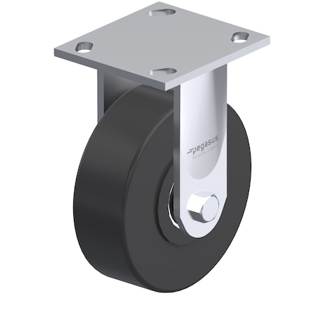 Caster, Rigid Plate, Black Nylon, 1250 lb. MPN:P21R-NMB080K-14