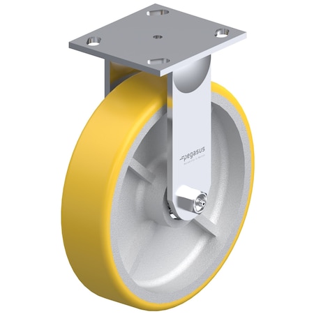 Top Plate Rigid Caster, 4x4-1/2 in MPN:P21R-UY080K-14