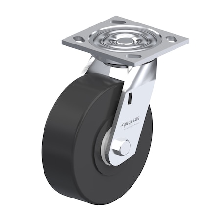 Caster, Swivel Plate, Black Nylon, 1250 lb. MPN:P21S-NMB060K-14