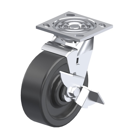 Top Plate Swivel Caster, 4x4-1/2 in MPN:P21S-PH040R-14-WB