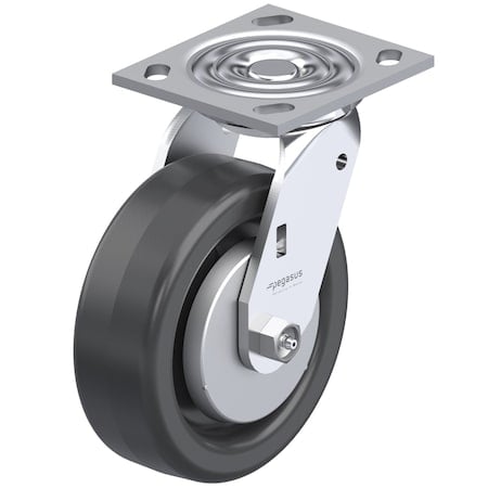 Swivel Caster, 6 x 2 in Wheel, 7 1/2 OAH MPN:P21S-PH060R-14-TG