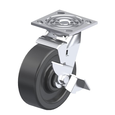 Top Plate Swivel Caster, 4x4-1/2 in MPN:P21S-PH060R-14-WB