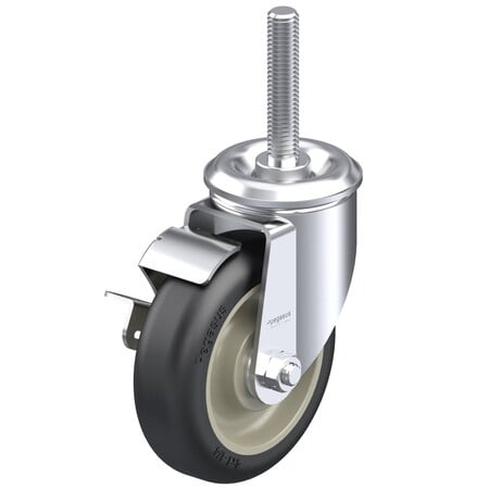 Swivel Caster, Poly on Poly, 4 x 2 in Wh MPN:P21S-UP040D-ST15-WB