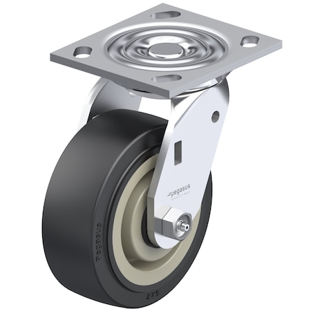 Cstr, Swivel Plate, Gray Urethane, 750 lb. MPN:P21S-UP050R-14