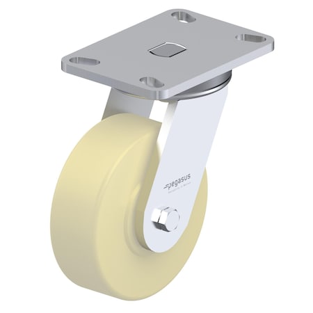 Caster, Swivel Plate, White Nylon, 2200 lb. MPN:P23S-NM060K-16