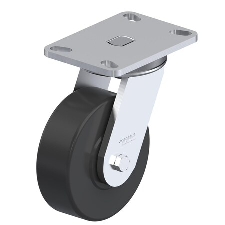 Caster, Swivel Plate, Black Nylon, 2200 lb. MPN:P23S-NMB060K-16