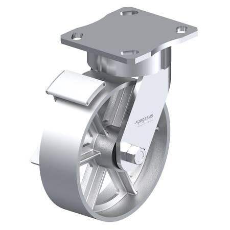 Swivel Caster, 4x4-1/2 in w/Brake MPN:P25S-C080R-14-WB