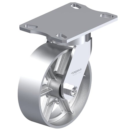 Top Plate Swivel Caster 4-1/2x6-1/4 in MPN:P25S-C080R-16-H10