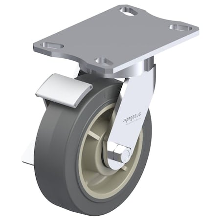 Top Plate Swivel Caster 4-1/2x6-1/4 in MPN:P25S-PRP050R-16-WB