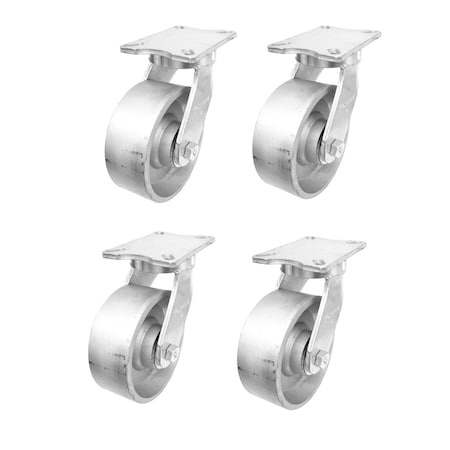 Kingpinless Swivel, 6 x 3 in Wheel, PK4 MPN:P27S-D060R-18-SET