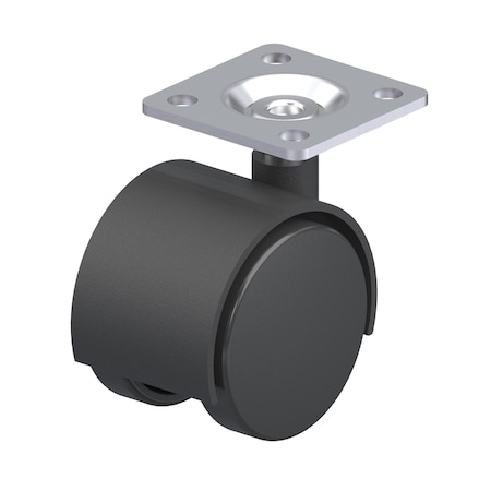 Castr, Swivl Plat, Twin Wheel Nylon, 40 lb. MPN:P3S-NB40G-P