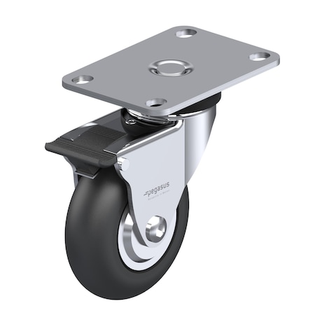 Cstr, Swivl Plte, Black Neoprne, 175 lb., TL MPN:P7S-SRP030K-P-TB
