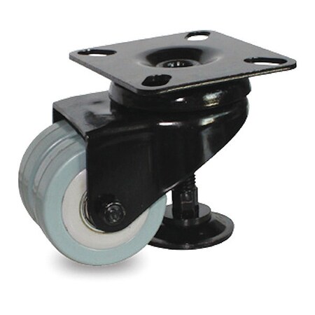 Whl Cstr, Dual, Swivl Plat, TPR Rbr, 175 lb. MPN:P9S-RP020K-P-001