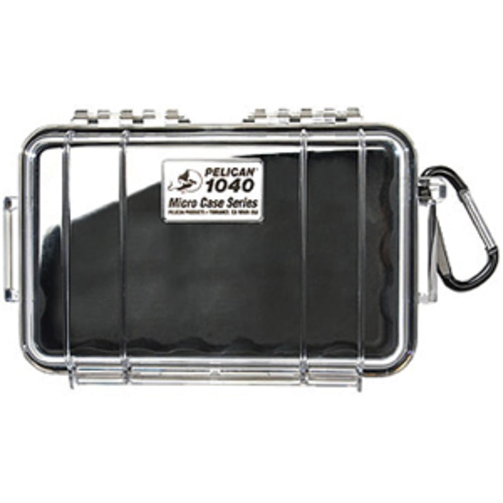 Pelican 1040 Micro Case with Black Liner - 5.06in x 2.12in x 7.5in - Clear MPN:1040-025-100