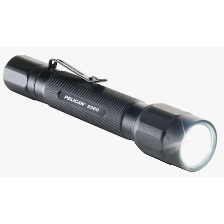 Flashlight, AA Battery, Black, Aluminum MPN:2360B