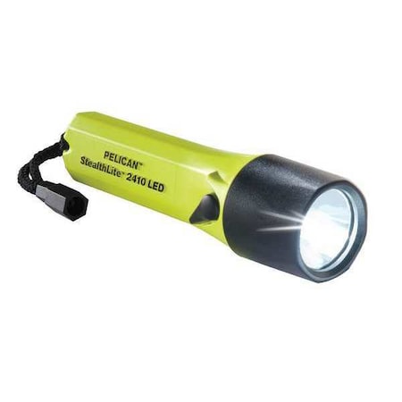 High Visibility Yellow LED Handheld Flashlight, Alkaline AA, 183lm MPN:2410C