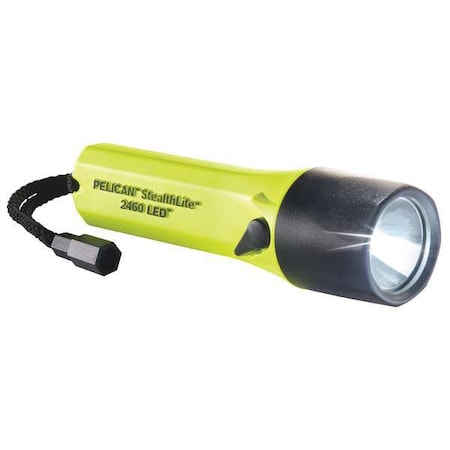 High Visibility Yellow Rechargeable LED Flashlight, NiMH AA, 183lm MPN:2460C