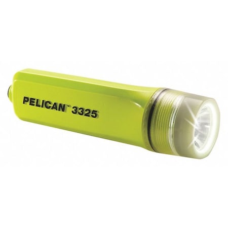 High Visibility Yellow LED Flashlight, Alkaline AA, 162lm MPN:3325