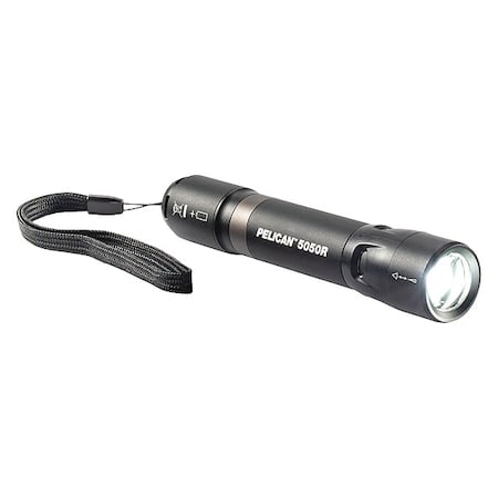 Handheld Flashlight, Aluminum, Black, 883lm MPN:5050R