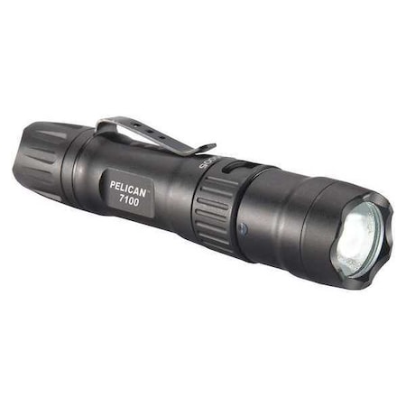 Black Rechargeable Tactical Flashlight, 14500, 695/348/33lm MPN:7100