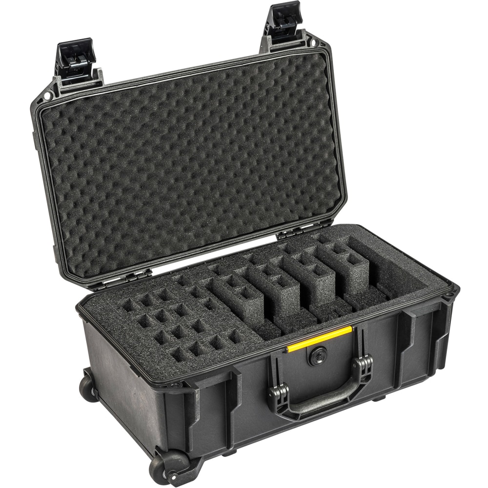 Pelican Polymer Vault V525PF5 5-Pistol Range Case, 22inH x 14inW x 9inD, Black MPN:VCV525-0060-BLK