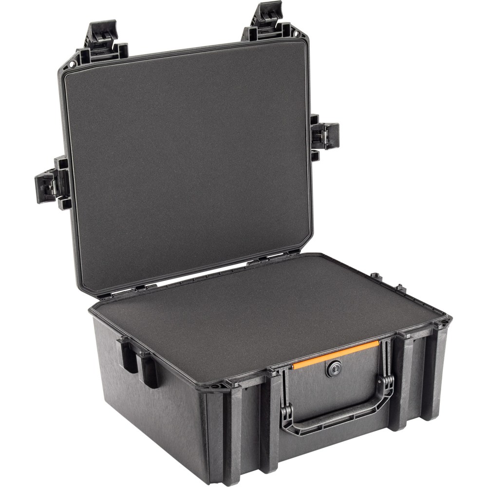 Pelican Polyethylene Vault V600 Large Equipment Case With Foam, 24-9/16inH x 20-5/8inW x 10-3/16inD, Black MPN:VCV600-0000-BLK