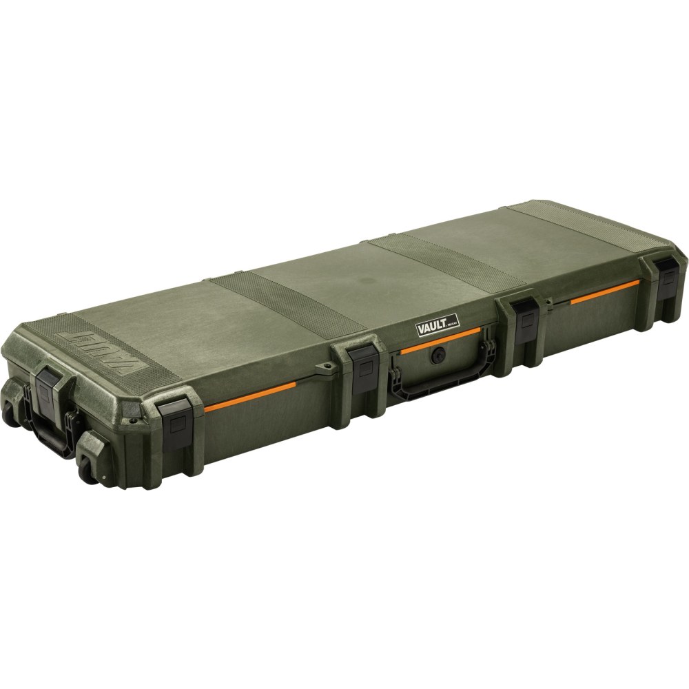 Pelican Polyethylene V800 Vault Double Rifle Case, 56-1/8inH x 19-1/8inW x 6-11/16inD, OD Green MPN:VCV800-0000-ODG