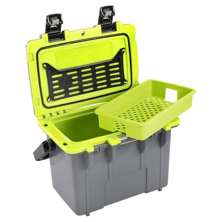 Chest Cooler, Polyurethane, Drain Plug Not Included, 14 qt MPN:14Q-1-DKGRYEGRN
