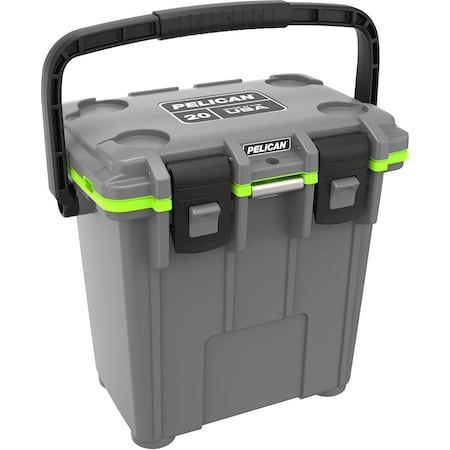 Cooler, 18.8 x 12.6 x 17.7 in, Gy/Gn MPN:20QT