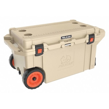 Marine Chest Cooler, With Wheels, 76.0 qt. MPN:80QW-2-TAN