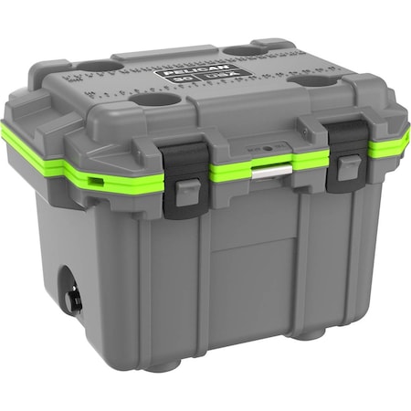 Cooler, 25.3 x 19 x 18.5 in, Gy/Gn MPN:IM30QT