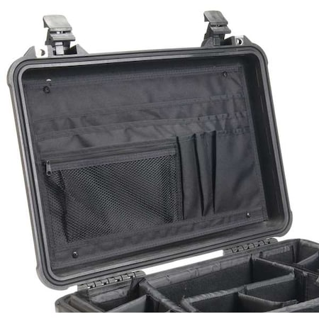 Black Ballistic Nylon Lid Organizer, 20 in W, 11