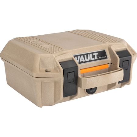 Pelican V100C Case, 12x12x5, w/Foam, Tan MPN:V100C