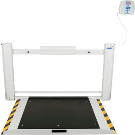 Health O Meter® Antimicrobial Fold-Up Wheelchair Scale 454 kg Cap. 77-1/2