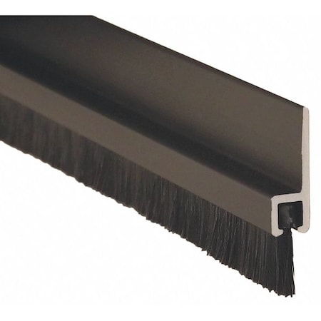 Double Door Weatherstrip, Brush, 7ft L, Blk MPN:18041DNB84
