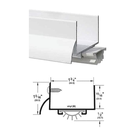 Door Shoe, Vinyl Insert, 1-3/4