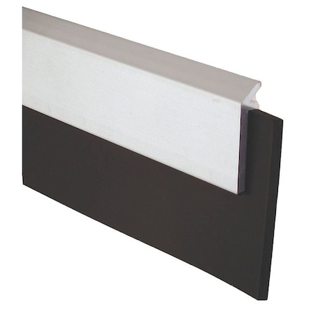 Weatherstrip, Flat, 8 ft L, Silver, Neoprene MPN:3151CN896