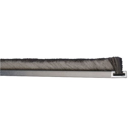 Door Weatherstripping, 84 in, Projection 3/16 in, Aluminum, Includes Hardware, Frame/Pile Insert MPN:369 AP X 84