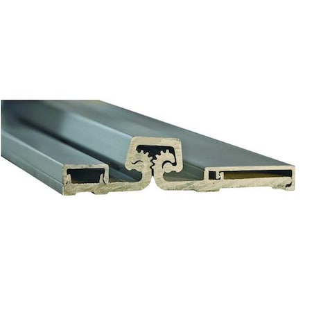 Piano Hinge, Bronze, Center Pivot Mounting, 1 1/4 in Leaf W x 83 in Leaf H, Clear Anodized MPN:CFS95CP