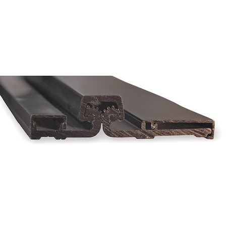 Piano Hinge, Aluminum, Center Pivot Mounting, 1 1/4 in Leaf W x 83 in Leaf H, Dark Bronze MPN:DFS83CP