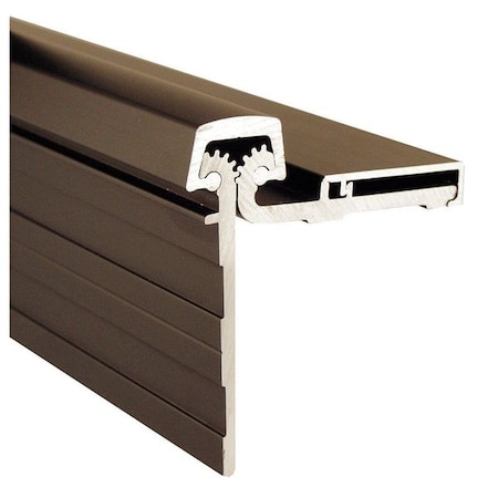 Piano Hinge, Aluminum, Half Surface Mounting, 2 in Leaf W x 2 9/16 in Leaf H, Dark Bronze Anodized MPN:DHS83HD1
