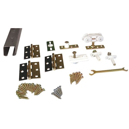 Folding Door Track & Hardware Kit, 48