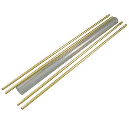 Glass Rod Kit, Plain, 3/4In Dia, 24In L MPN:LG-24