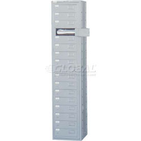 Penco® 16 Door Folded Garment Locker w/ Turn Knob Lock 16-1/2
