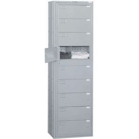 Penco® 9 Door Folded Garment Locker w/ Turn Knob Lock 24