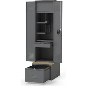 Penco® Patriot Framed Duty Locker w/ 4 Half Shelves 24