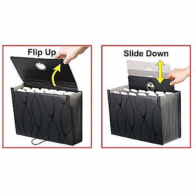 Expandable File Wallet 4 Polypropylene MPN:PFX02327