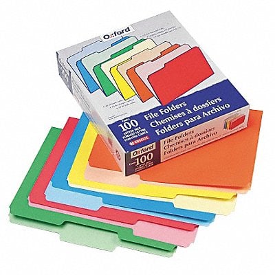 Letter File Folders Assorted PK100 MPN:PFX15213ASST Letter File Folders Assorted PK100 MPN:PFX15213ASST